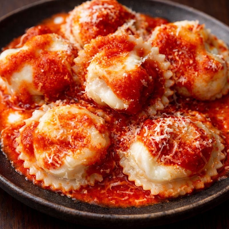 SORRENTINOS ARTESANALES DE JAMÓN Y MOZZARELLA CON SALSA FILETTO (8 UNIDADES)