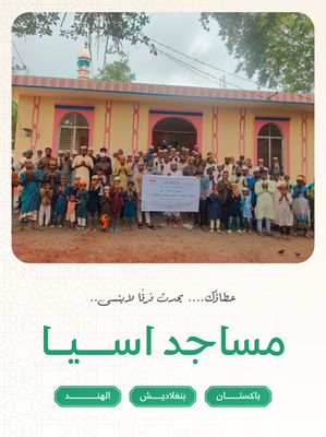 مساجد اسيا ( باكستان , بنجلاديش , الهند ) عند اختيار مساحة المسجد يظهر السعر