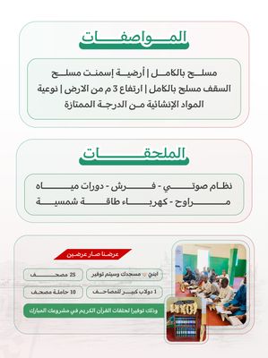 مساجد افريقيا ( النيجر , بنين ) عند اختيار مساحة المسجد يظهر السعر