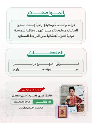 فصول اسيا ( باكستان , بنجلاديش , الهند ) عند اختيار مساحة الفصل يظهر السعر