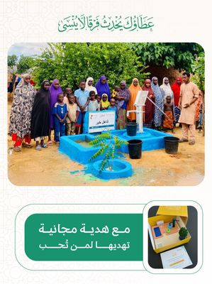 An artesian well in Africa (Benin) with a large pump
