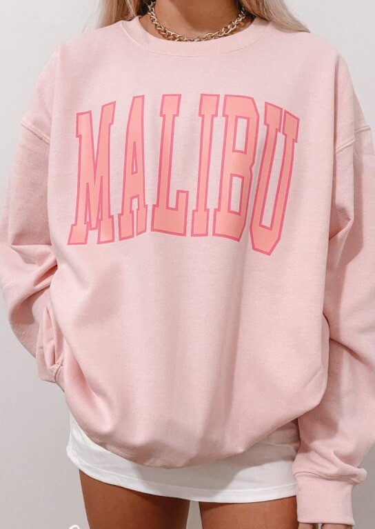 Large Size Sweater Round Neck Printing European And American New Letters Loose Comfortable Top Women&#39;s Color Pattern