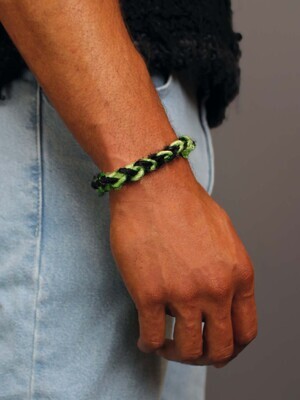 SaaBa (Double) / Bracelet Black / Green