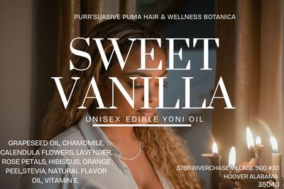 Sweet Vanilla  Edible Unisex Yoni Oil 2oz