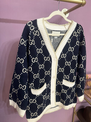 Cardigan gg filo oro