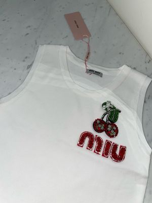 Canotta Miu ciliegia