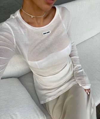 Maglia Miu trasparente