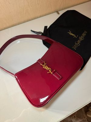 Borsa Ysl hobo Burgundy lacca
