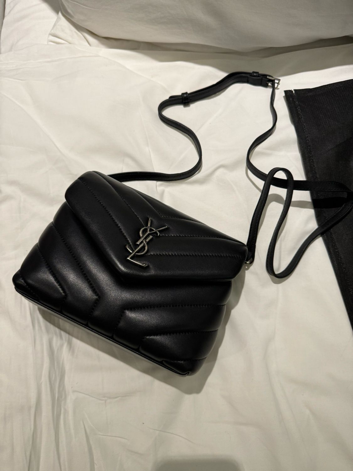 Borsa Ysl toy nero/argento