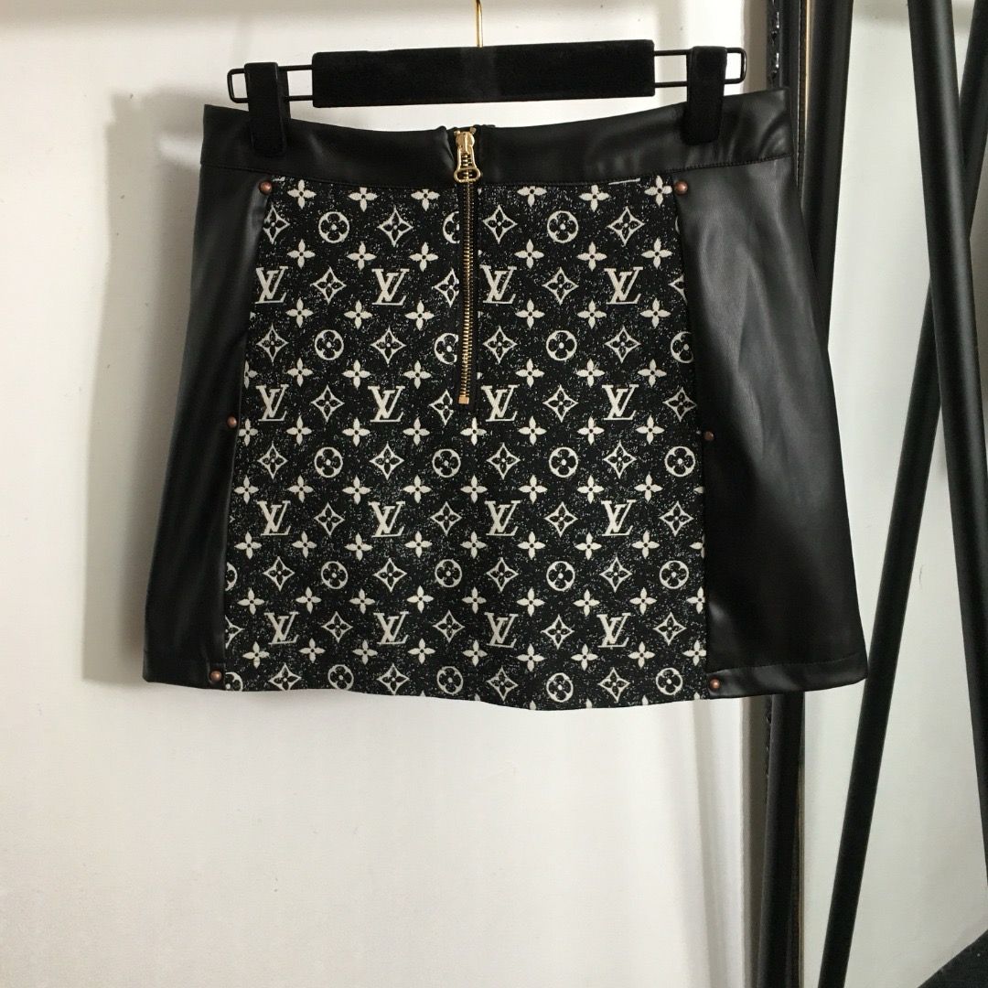 Gonna Lv jeans nero