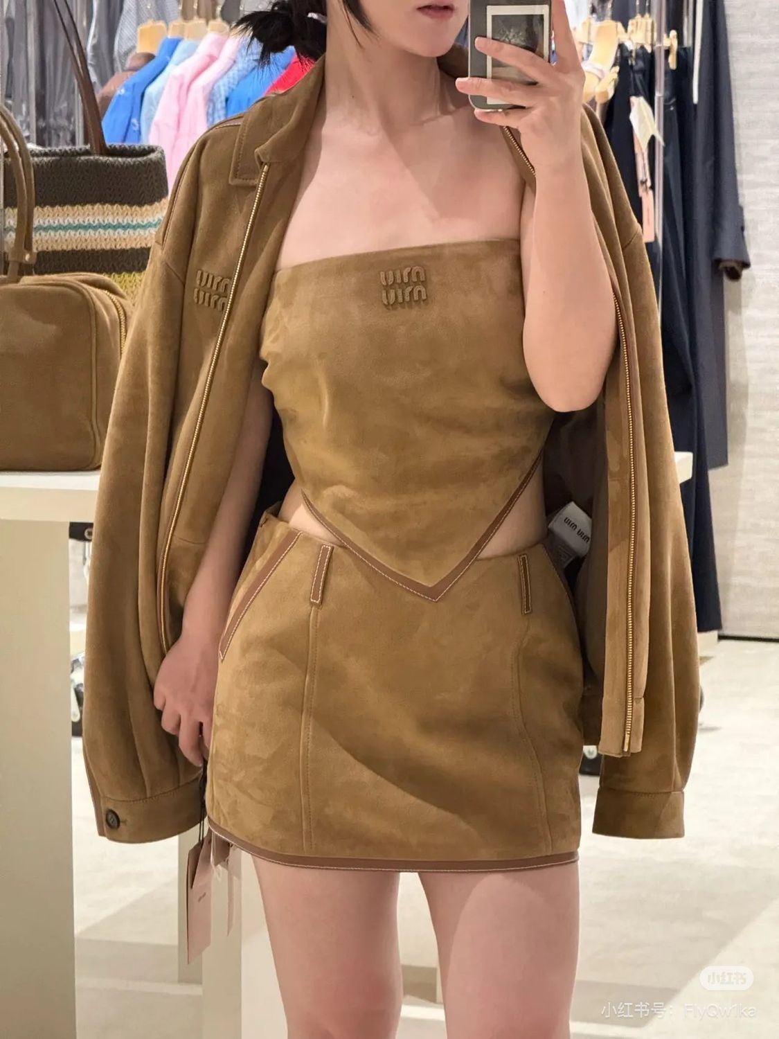 Set miu suede brown