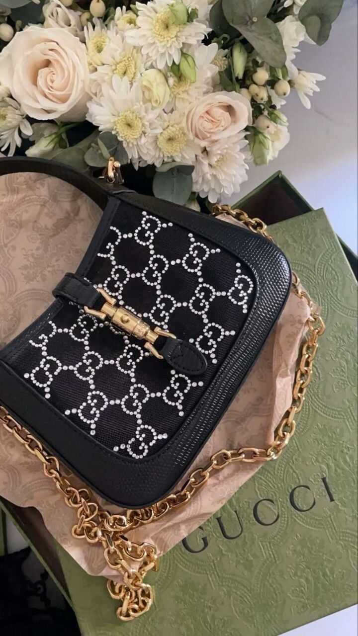 Borsa gg strass trasparente 
