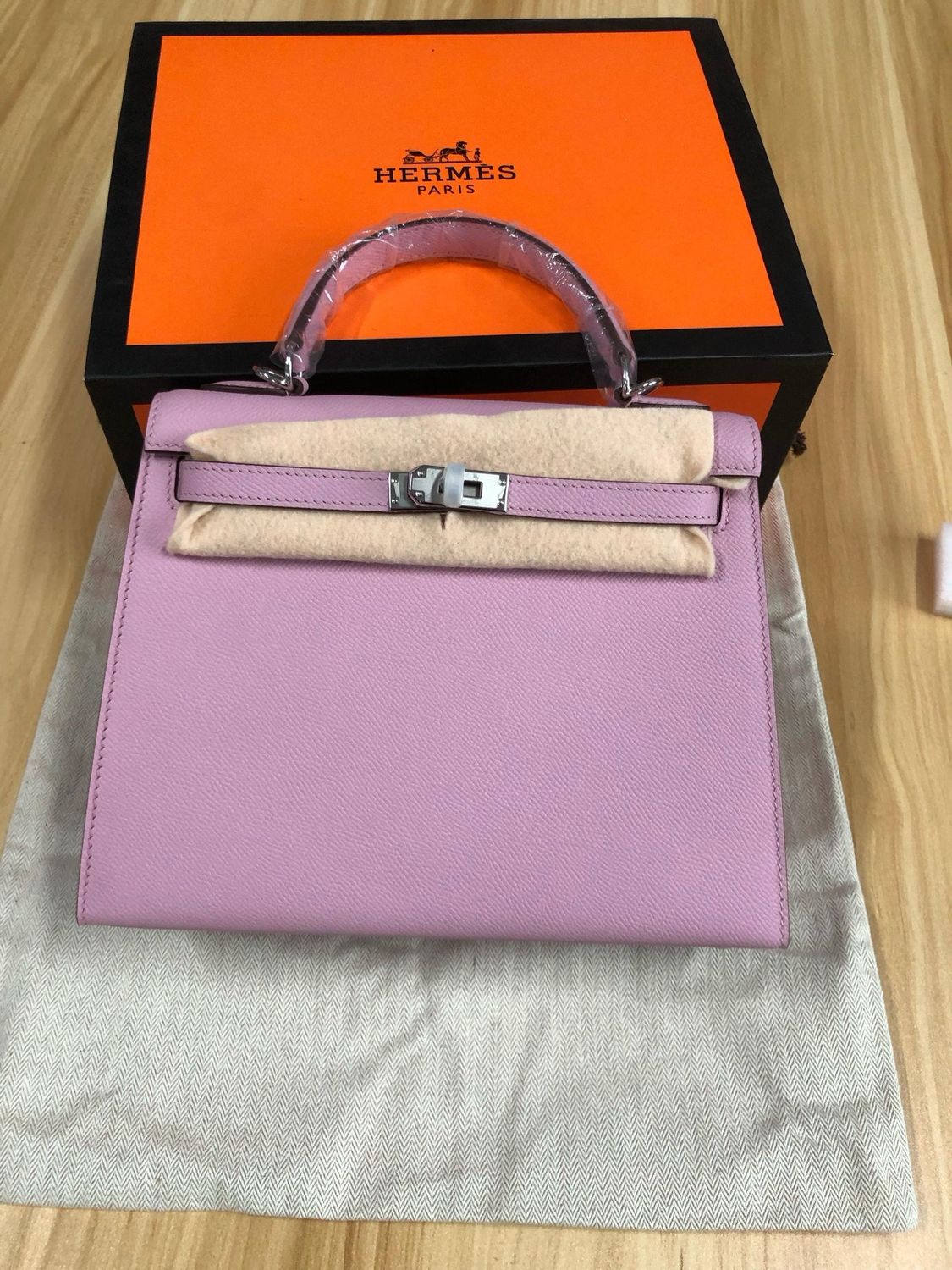 Borsa Kelly grande rosa