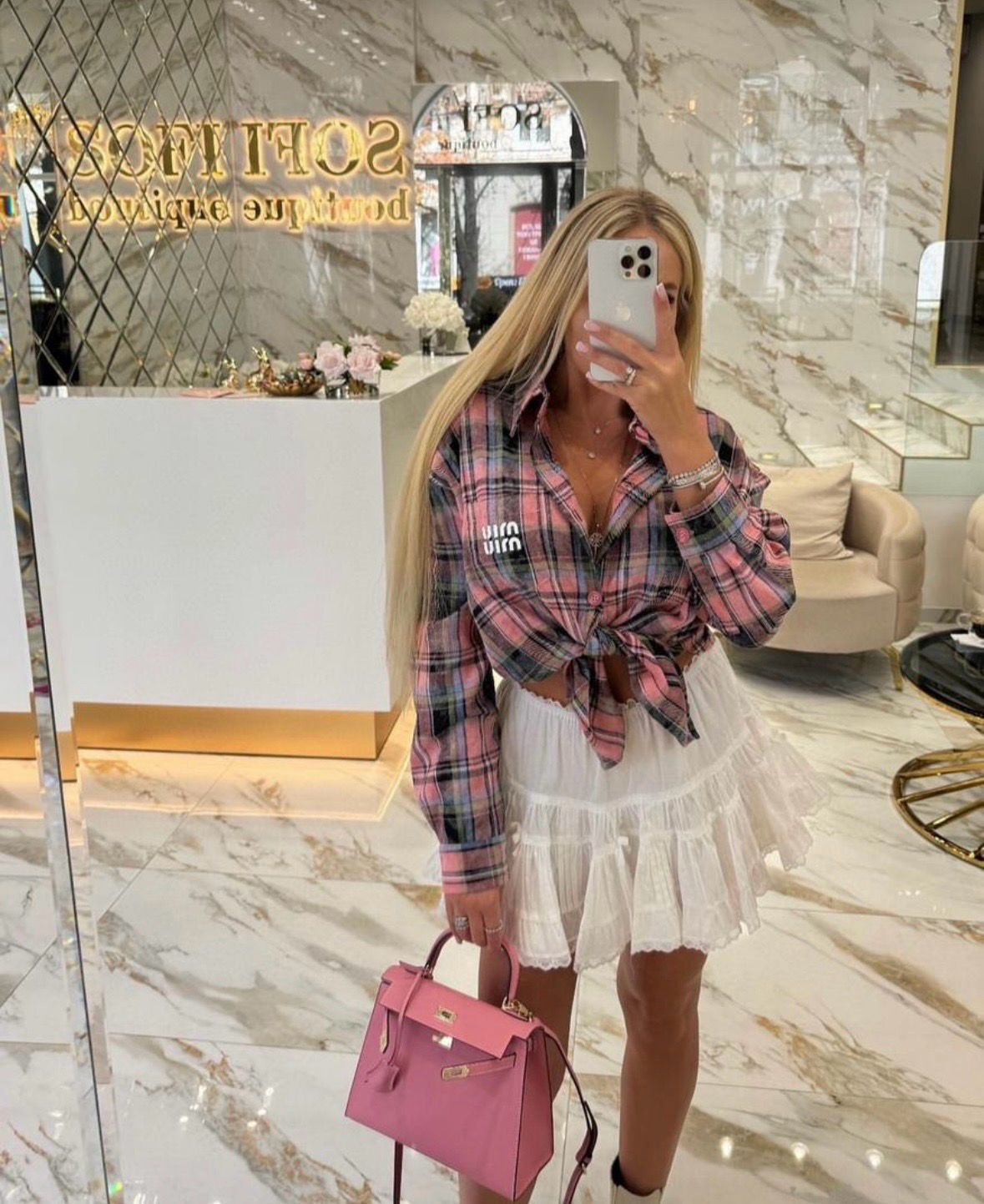 Camicia miu quadri