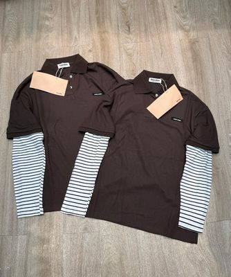 Maglia miu polo a righe 