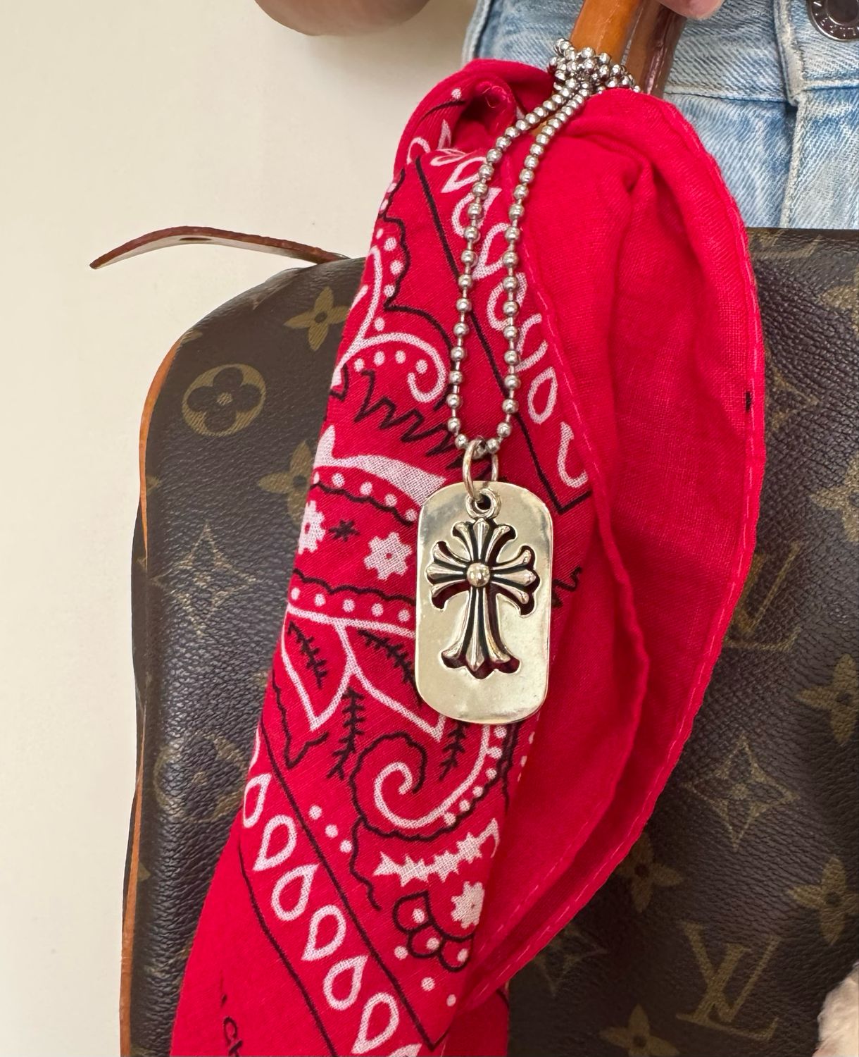 Collana targhetta Croce