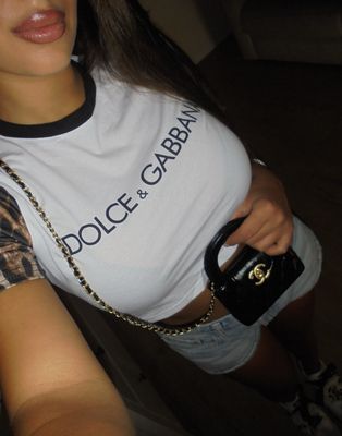 T-shirt crop dolce animalier