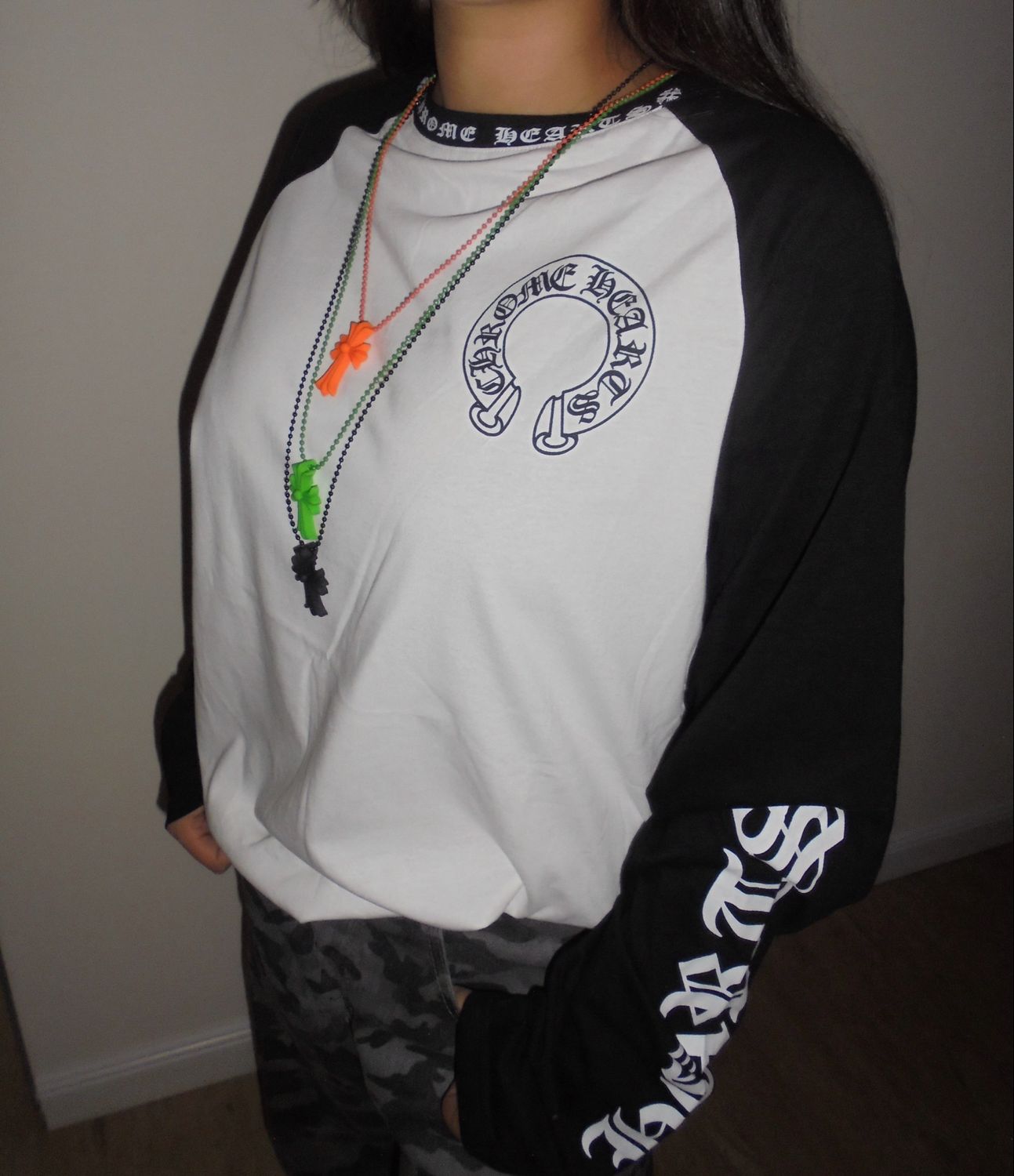 Maglia long sleeve Chrome bianca