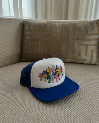 Cappello Chrome blu croci 