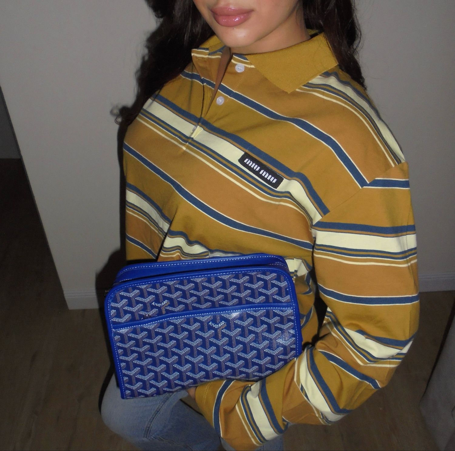 Maglia righe maniche lunghe 