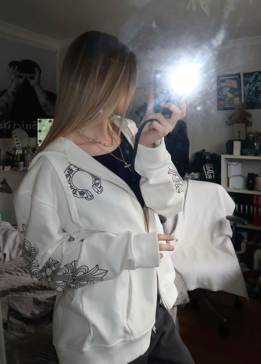 Felpa Chrome bianca 