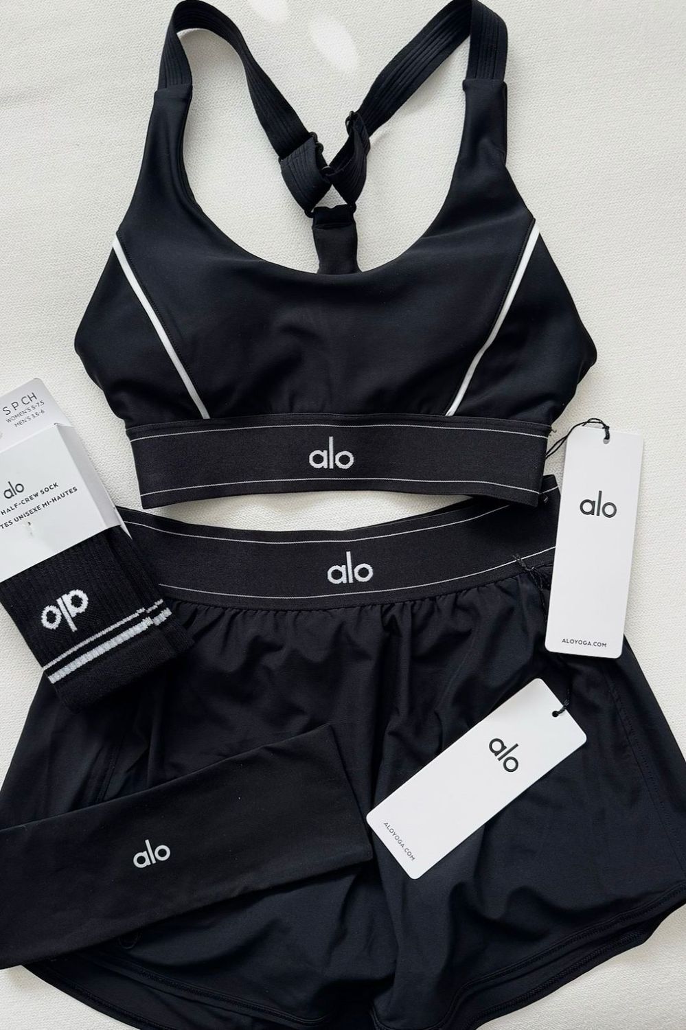 Set alo shorts e top
