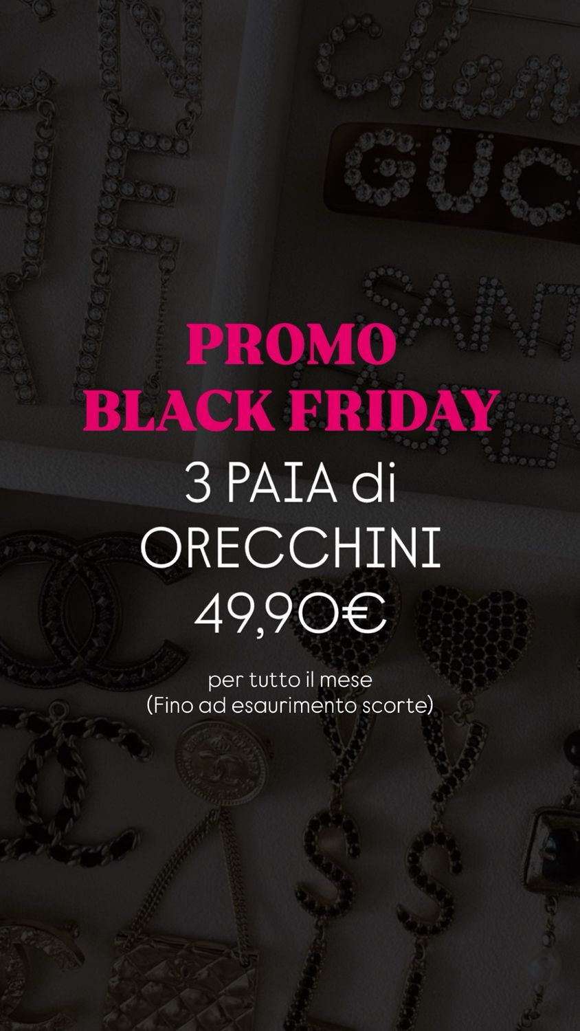 3 paia d’orecchini