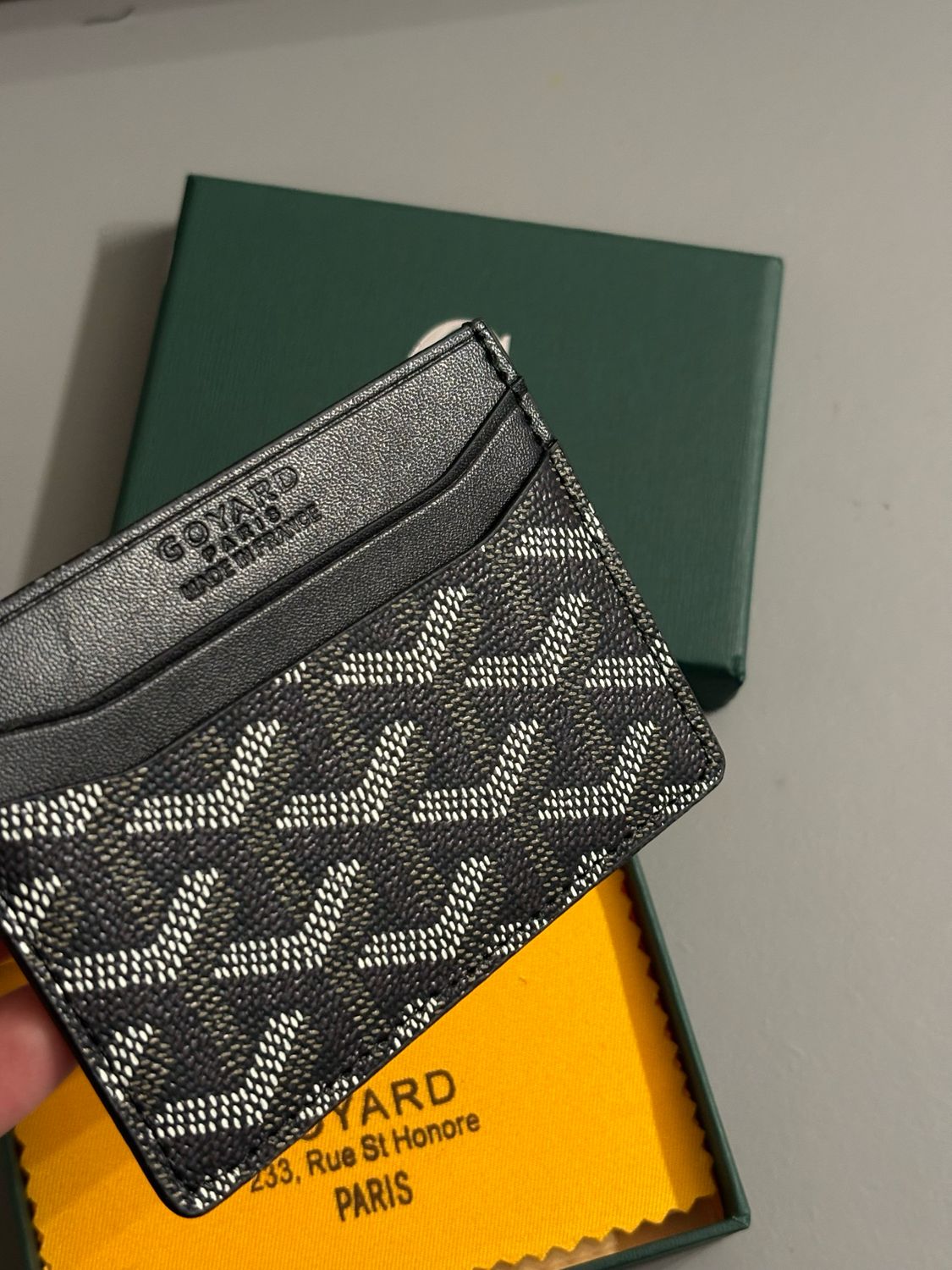 Portacarte goya nero 