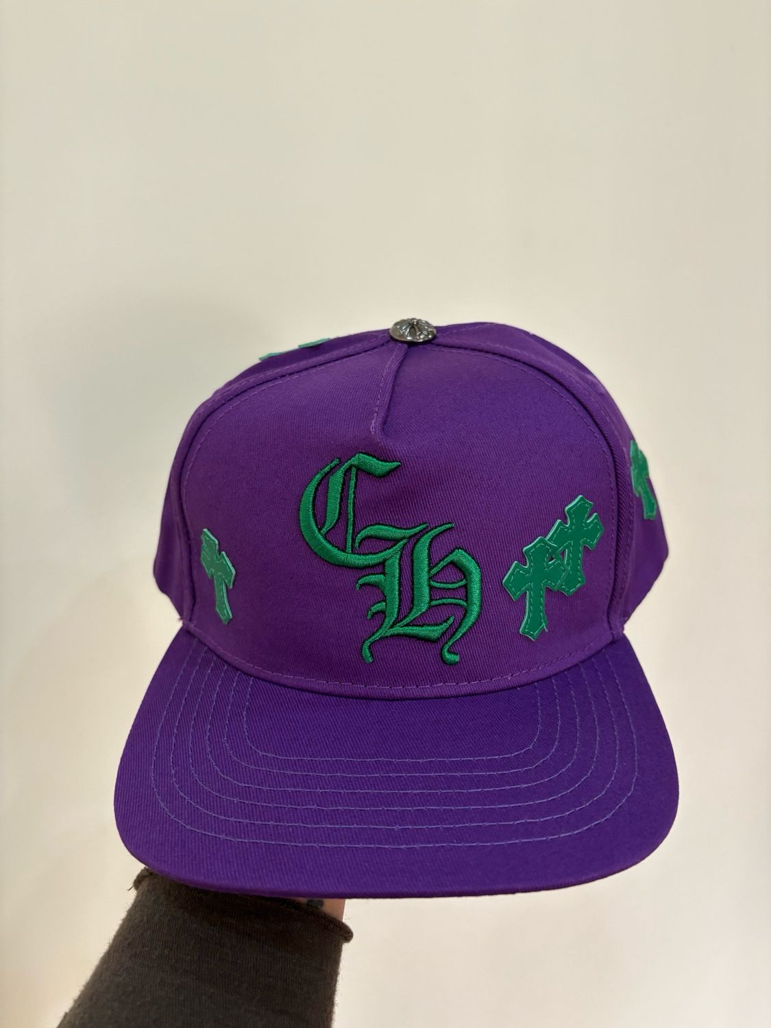 Cappello Chrome viola e verde