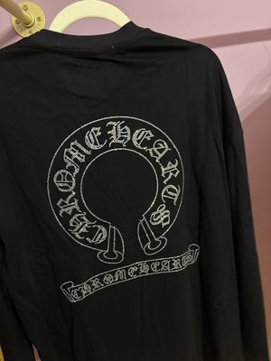 Maglia Chrome strass nera