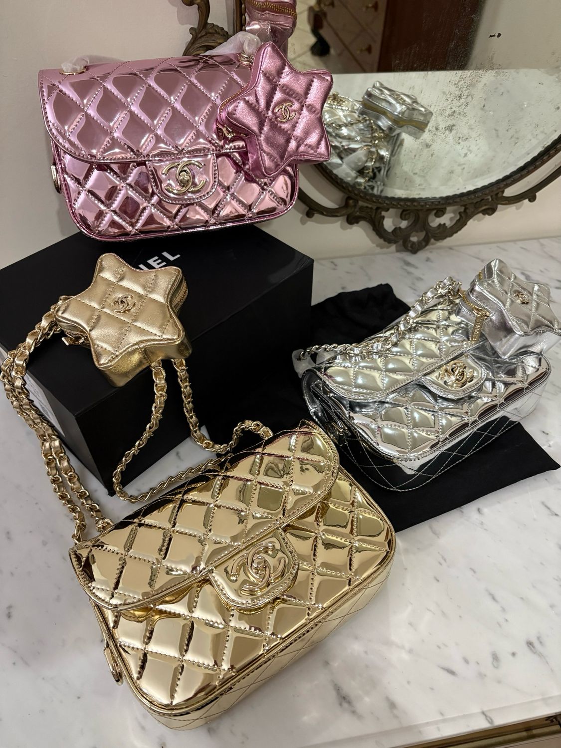 Borsa quadrata stella 