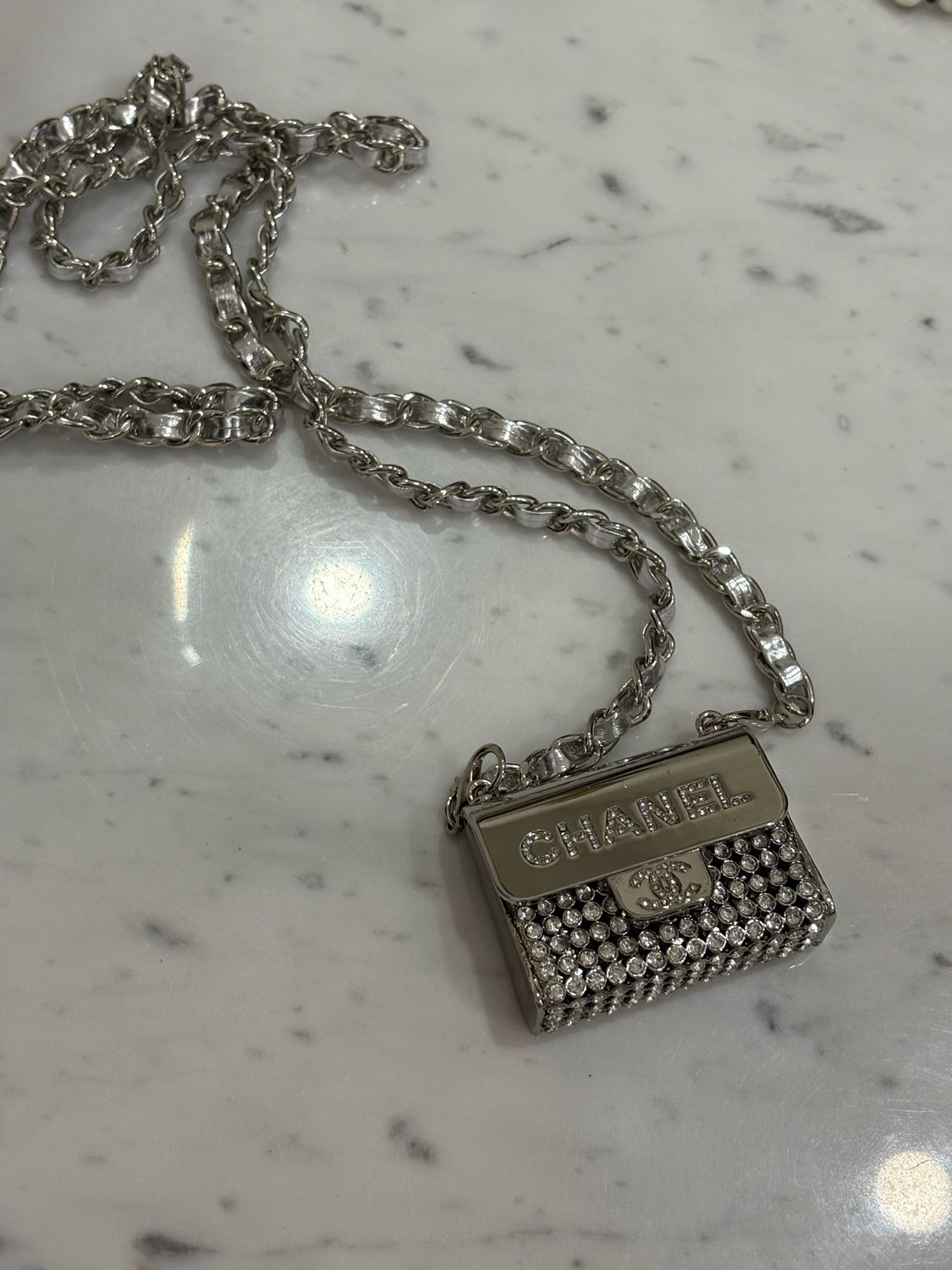 Mini borsetta cc argento