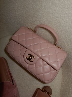 Borsa manico rosa 