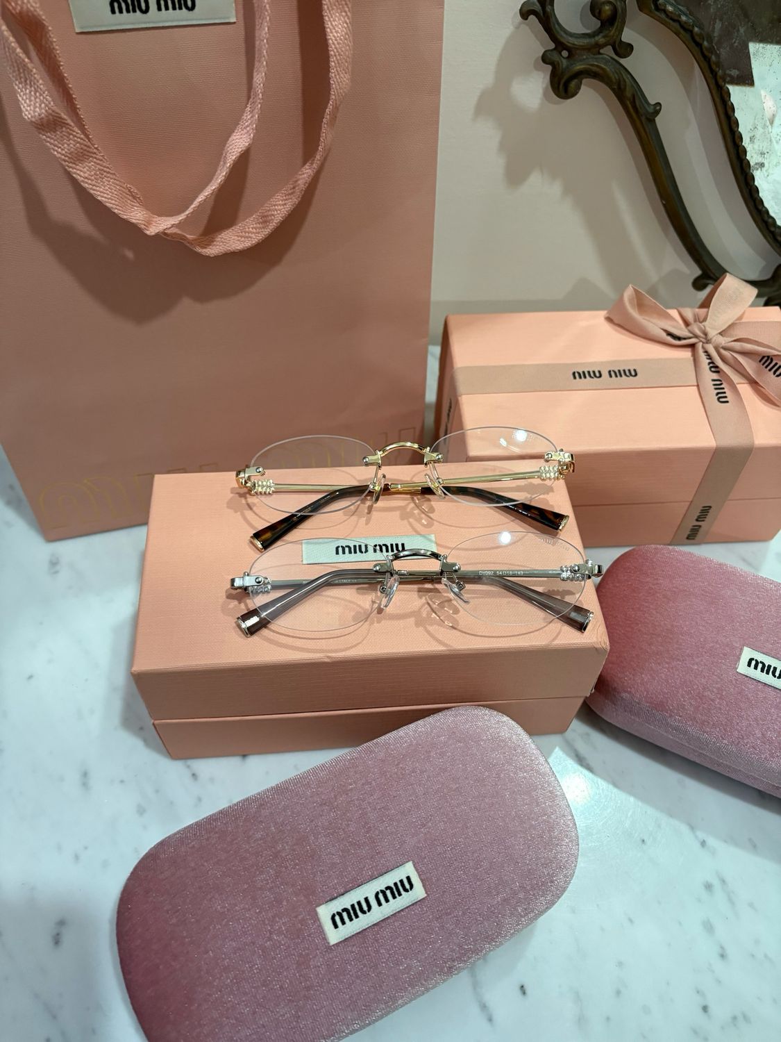 Occhiali Miu vista rimless