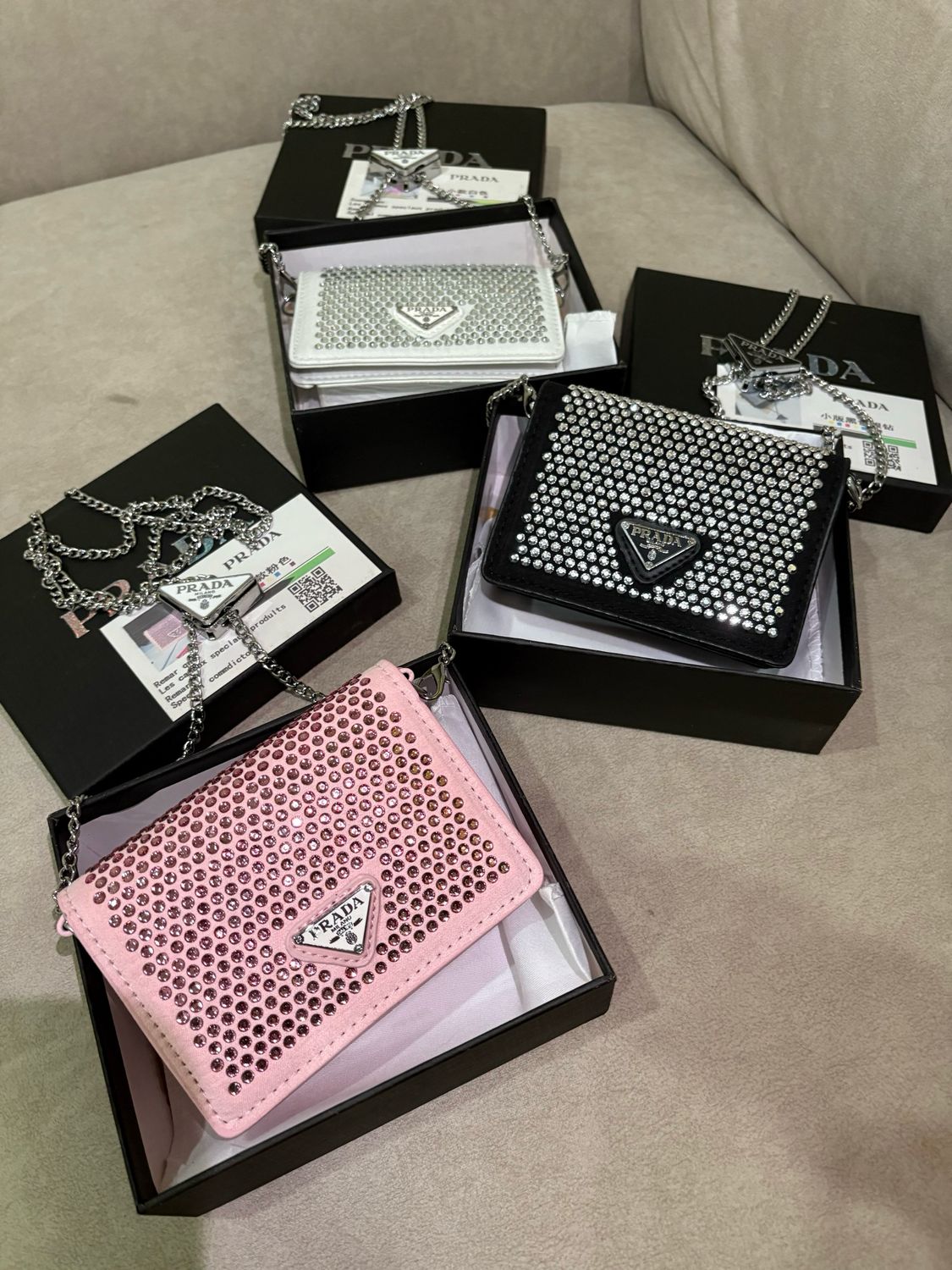 Mini pochette cristal 