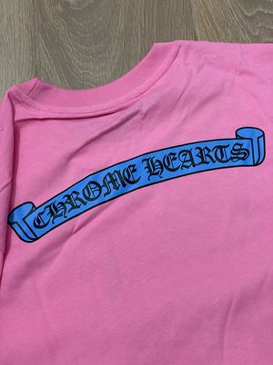 T-shirt Chrom rosa e blu 