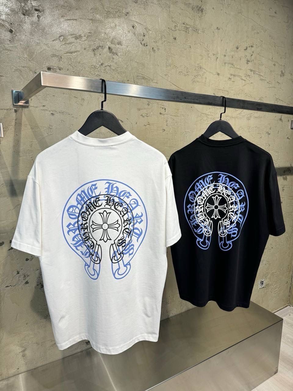 T-shirt Chrome Bianca blu