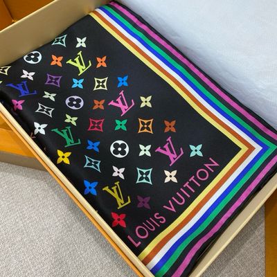Foulard Lv nero colors 
