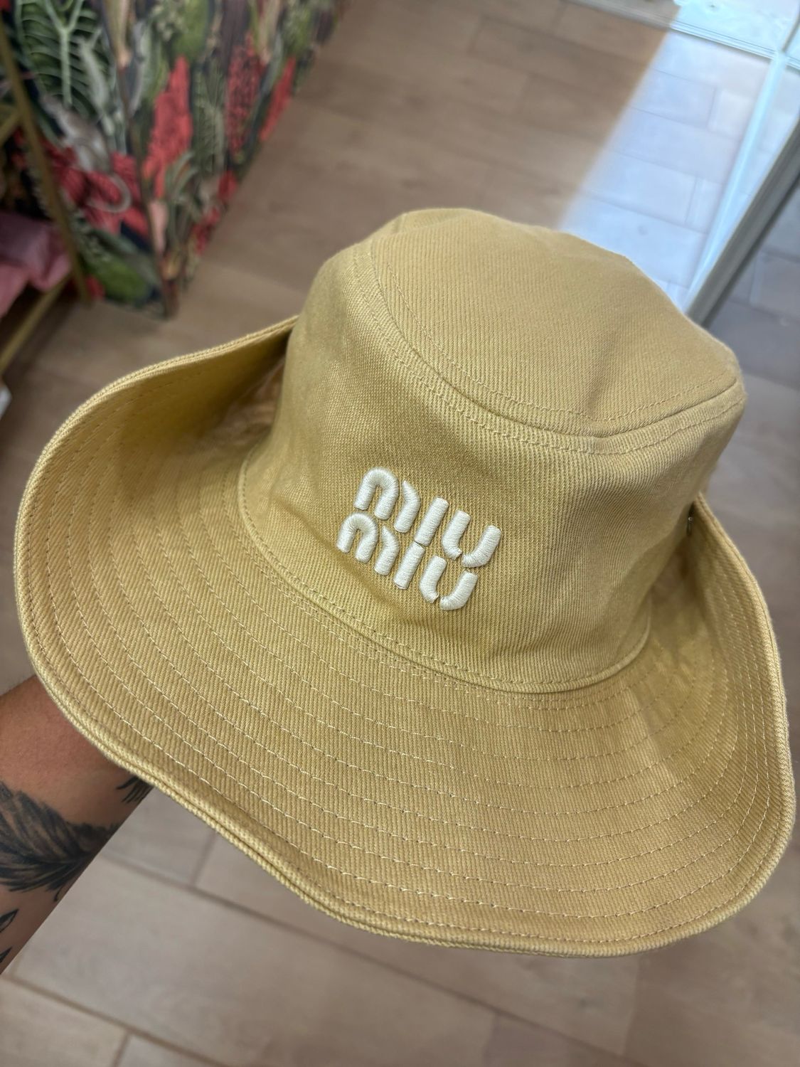 Cappello Miu cowboy sabbia