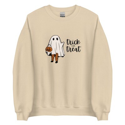 Trick or Treat Ghost Crewneck
