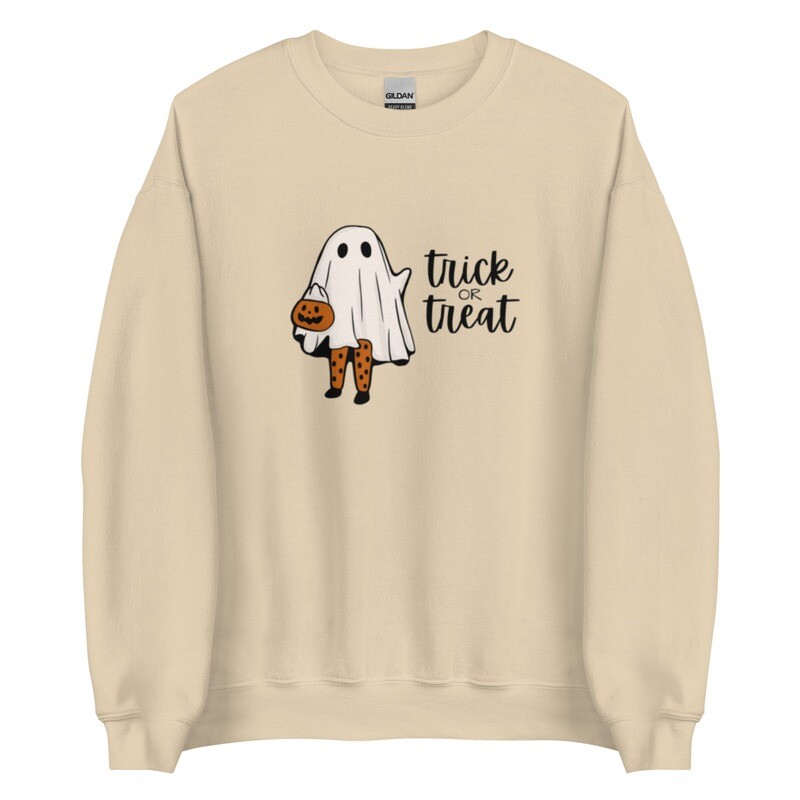 Trick or Treat Ghost Crewneck