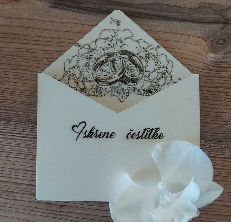 Kuverta-Iskrene čestitke