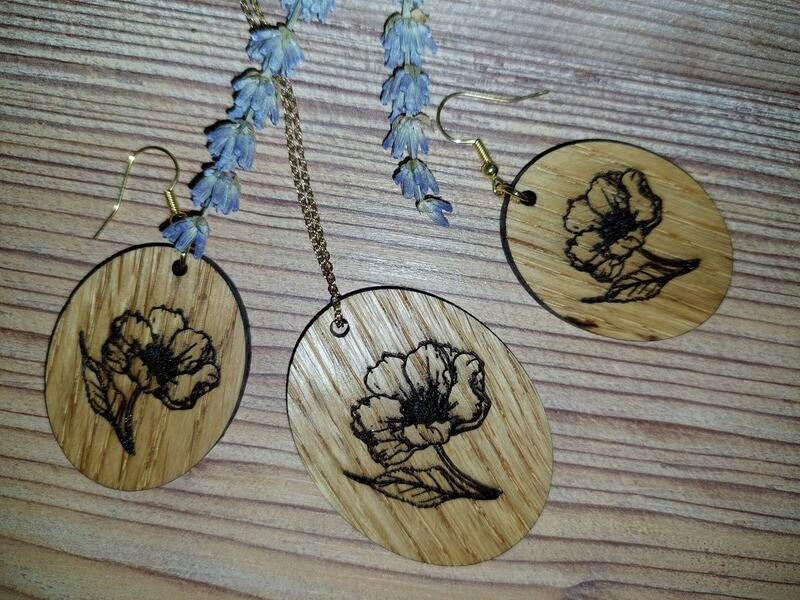 Lesen nakit, komplet(hrast)