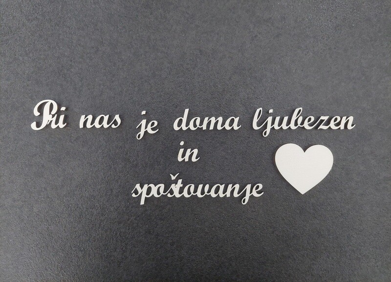 Stenska dekoracija-napis