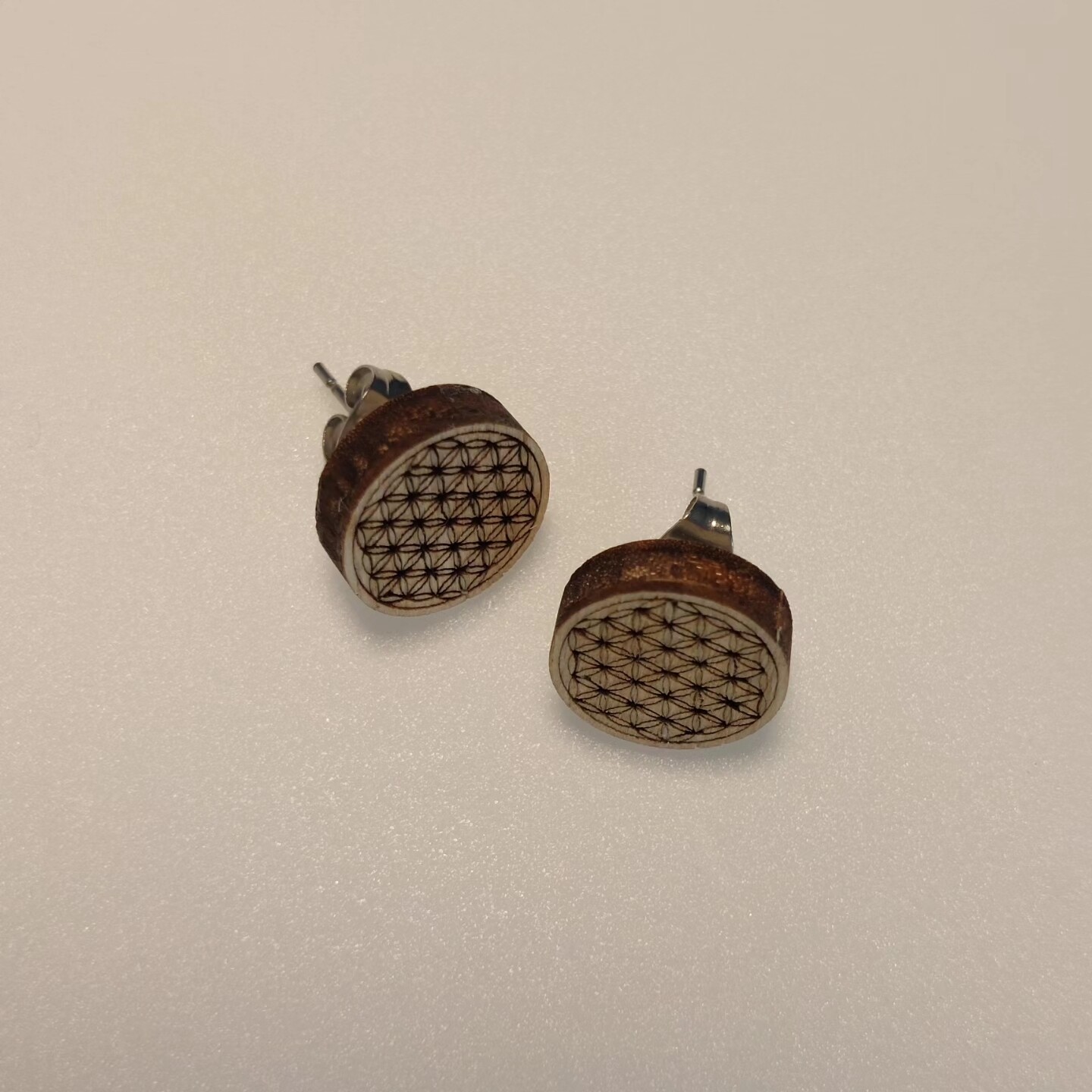 Mini uhančki flower of life