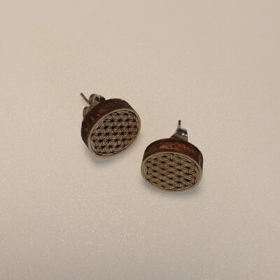 Mini uhančki flower of life