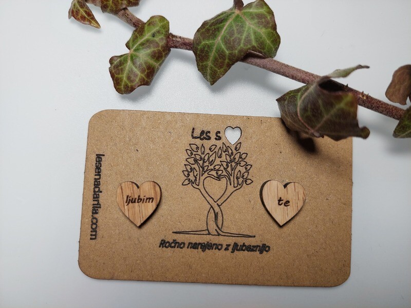 hrastovi srčki-ljubim te