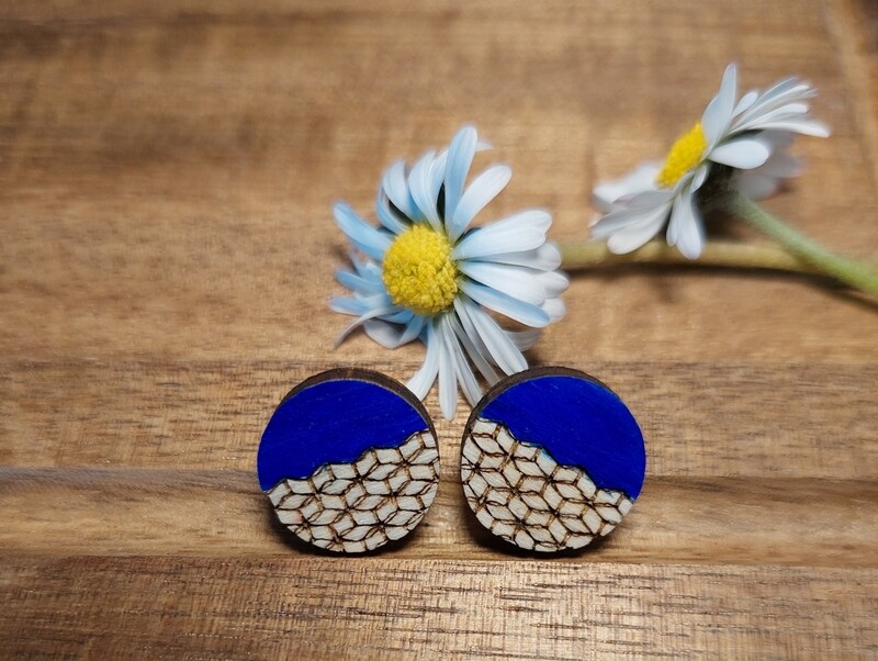 Uhančki 3D vijolična