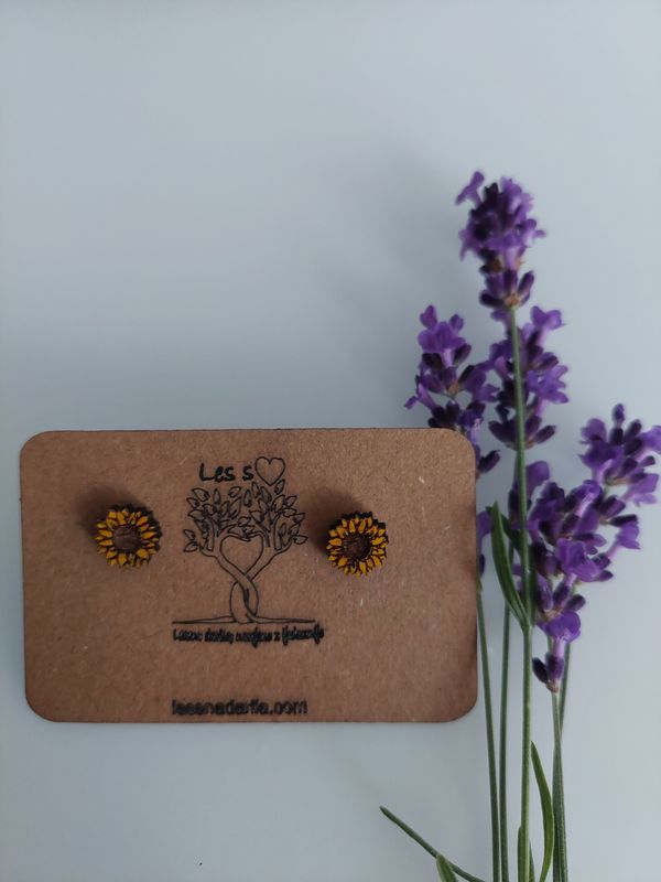 Uhani mini sončnice