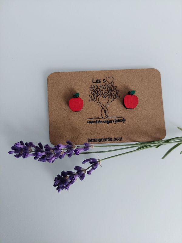 Jabolka-mini uhančki